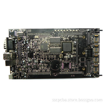 Six-layer PCB with Blue Solder Mask and White Silkscreen